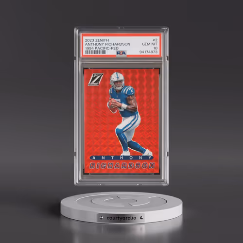 2023 Panini Zenith 1994 Pacific #2 Anthony Richardson - Red (PSA 10 GEM MINT)