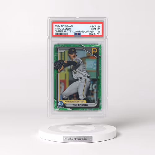 2024 Bowman Chrome Prospects #BCP125 Paul Skenes - Lunar Glow Refractor (PSA 10 GEM MINT)