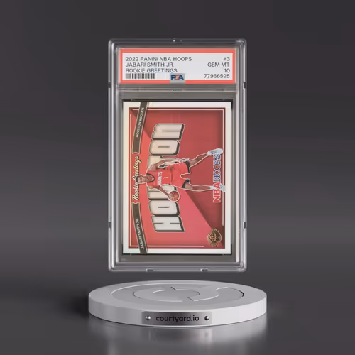 2022 Panini NBA Hoops Rookie Greetings #3 Jabari Smith Jr. (PSA 10 GEM MINT)