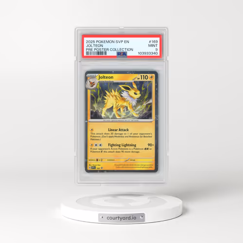 2025 Pokémon Svp EN-SV Black Star Promo #169 Jolteon - Prismatic Evolutions Poster Collection (PSA 9 MINT)