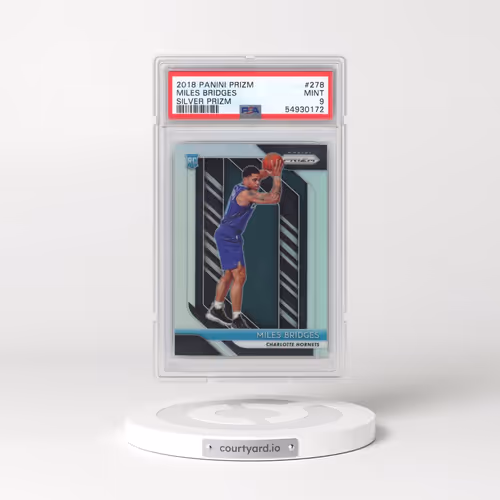 2018 Panini Prizm #278 Miles Bridges - Silver Prizm (PSA 9 MINT)
