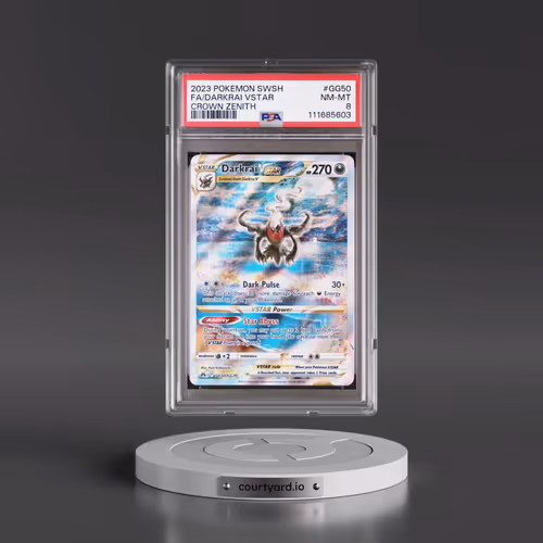 2023 Pokémon Sword and Shield Crown Zenith #GG50 Darkrai Vstar - Full Art (PSA 8 NM-MT)