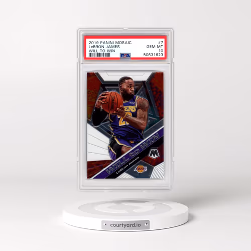 2019 Panini Mosaic Will to Win #7 LeBron James (PSA 10 GEM MINT)