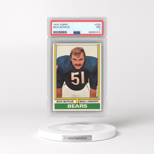 1974 Topps #230 Dick Butkus (PSA 7 NM)