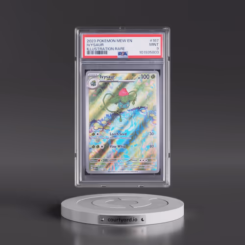 2023 Pokémon Mew EN-151 #167 Ivysaur - Illustration Rare (PSA 9 MINT)