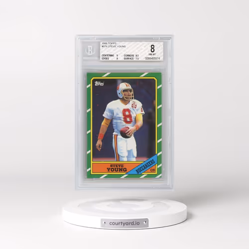 1986 Topps #374 Steve Young (BGS 8 NM-MT)