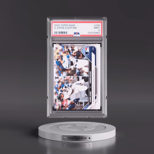 2025 Topps Now #239 Aaron Judge/Shohei Ohtani (PSA 9 MINT)