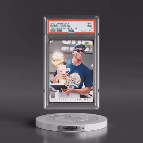 1992 Upper Deck Team MVP's #TM1 Michael Jordan (PSA 9 MINT)