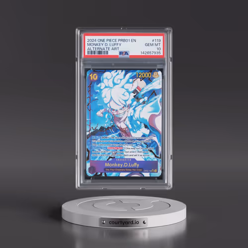 2024 One Piece Premium Booster -One Piece Card the Best #119 Monkey D. Luffy - Alternate Art (PSA 10