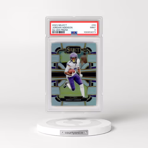 2023 Panini Select #66 Jordan Addison - Silver Prizm (PSA 9 MINT)