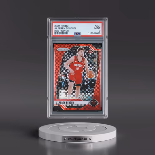 2024 Panini Prizm #201 Alperen Sengun - Red Power (PSA 9 MINT)