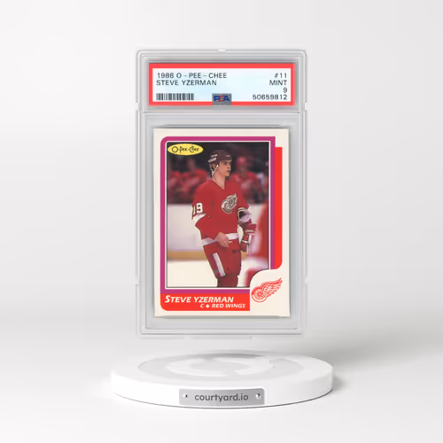 1986 O-Pee-Chee #11 Steve Yzerman (PSA 9 MINT)