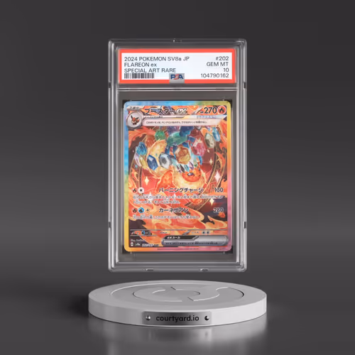 2024 Pokémon Sv8a-Terastal Fest EX #202 Flareon EX - Holo Special Art Rare (PSA 10 GEM MINT)