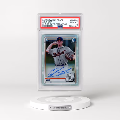 2020 Bowman Draft Chrome Draft Picks Autographs #CDAKC Colt Keith - Refractor (PSA 10 GEM MINT)