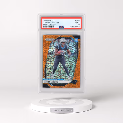 2024 Panini Prizm #398 Xavier Legette - Disco Prizm (PSA 9 MINT)