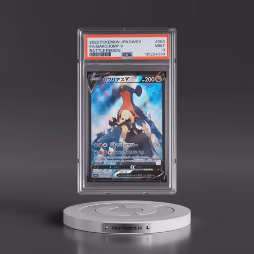 2022 Pokémon Sword & Shield Battle Region #084 Garchomp V - Holo Full Art (PSA 9 MINT)