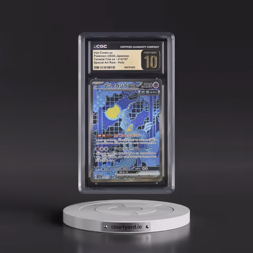 2024 Pokémon Sv8a-Terastal Fest EX #214 Iron Crown EX - Holo Special Art Rare (CGC 10 PRISTINE)