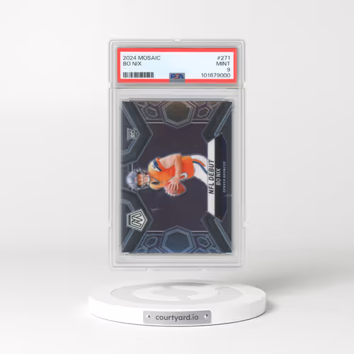 2024 Panini Mosaic #271 Bo Nix (PSA 9 MINT)