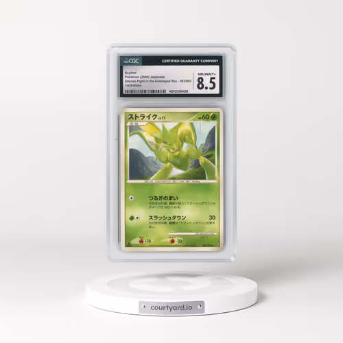 2008 Intense Fight in the Destroyed Sky #003/092 Scyther - 1st Edition (CGC 8.5 NM-MT+)