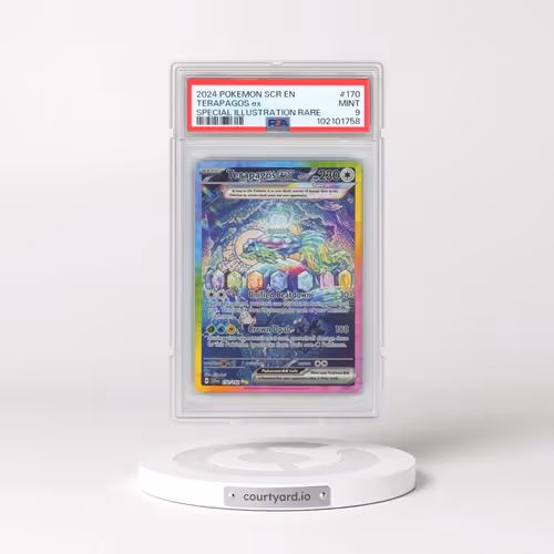 2024 Pokémon Scr EN-Stellar Crown #170 Terapagos EX - Holo Special Illustration Rare (PSA 9 MINT)