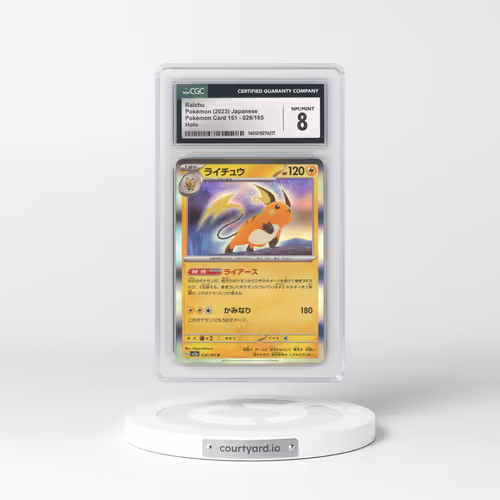 2023 Pokémon Card 151 #026/165 Raichu - Holo (CGC 8 NM-MT)