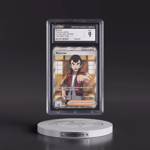 2023 Pokémon Par EN-Paradox Rift #237 Norman - Ultra Rare (CGC 9 MINT)