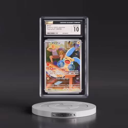 2023 Pokémon Sv3a-Raging Surf #066 Minun - Art Rare (CGC 10 GEM MINT)