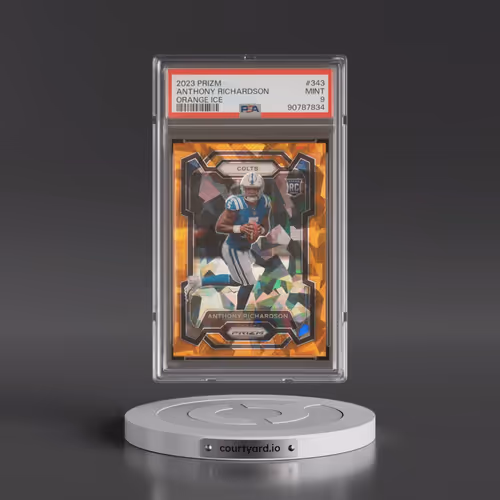 2023 Panini Prizm #343 Anthony Richardson - Orange Ice (PSA 9 MINT)