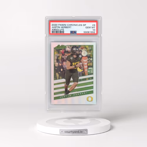 2020 Panini Chronicles Draft Picks Absolute Rookies Spectrum #4 Justin Herbert (PSA 10 GEM MINT)