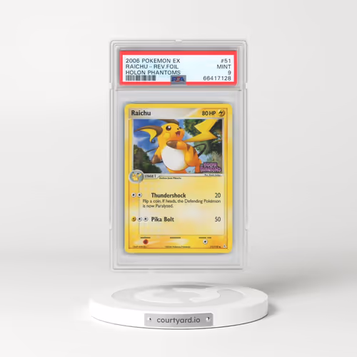 2006 Pokémon EX Holon Phantoms #51 Raichu - Reverse Foil (PSA 9 MINT)