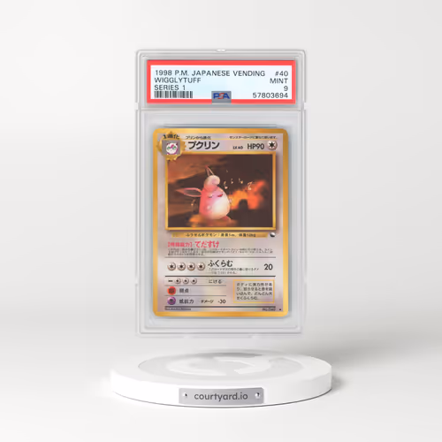 1998 Pokémon Vending #40 Wigglytuff - Series 1 (PSA 9 MINT)