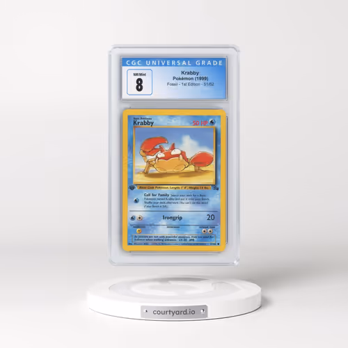 1999 Fossil #51/62 Krabby - 1st Edition 1st Edition (CGC 8 NM-MT)