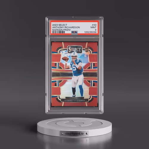 2023 Panini Select #43 Anthony Richardson - Maroon Prizm (PSA 9 MINT)