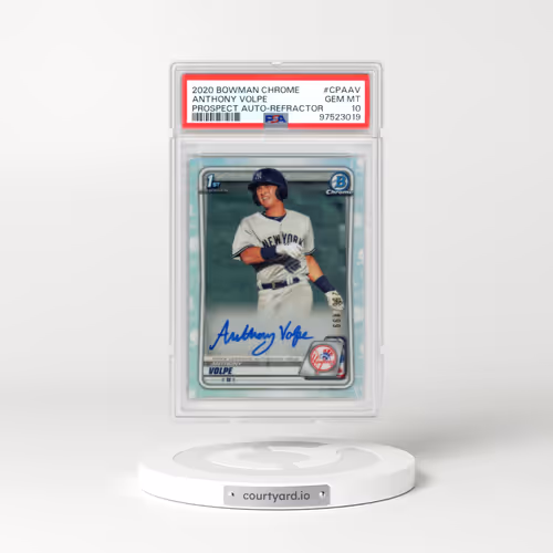 2020 Bowman Chrome Prospect Autographs #CPAAV Anthony Volpe - Refractor (PSA 10 GEM MINT)