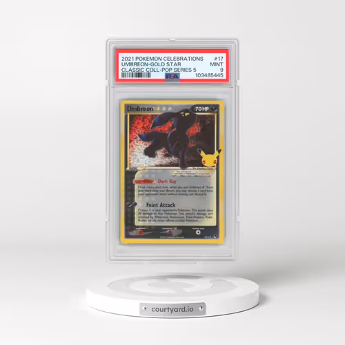 2021 Pokémon Celebrations Classic Collection #17 Umbreon-Gold Star (PSA 9 MINT)