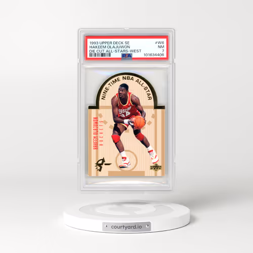 1993 Upper Deck Se Die Cut All-Stars #W6 Hakeem Olajuwon - West (PSA 7 NM)