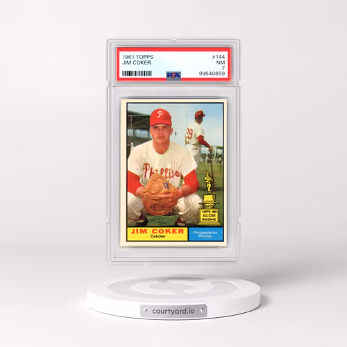 1961 Topps #144 Jim Coker (PSA 7 NM)