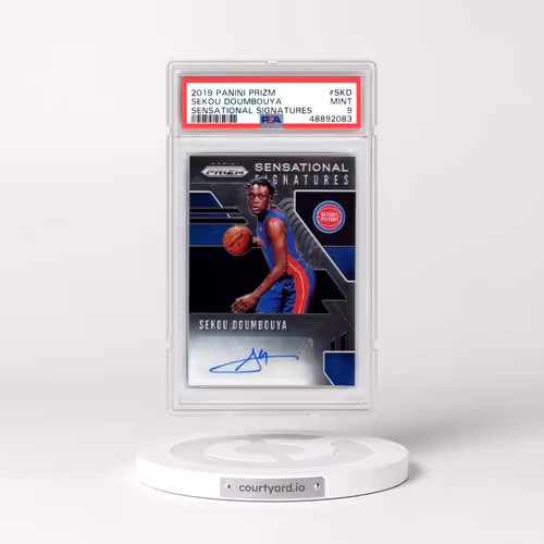 2019 Panini Prizm Sensational Signatures #SKD Sekou Doumbouya (PSA 9 MINT)