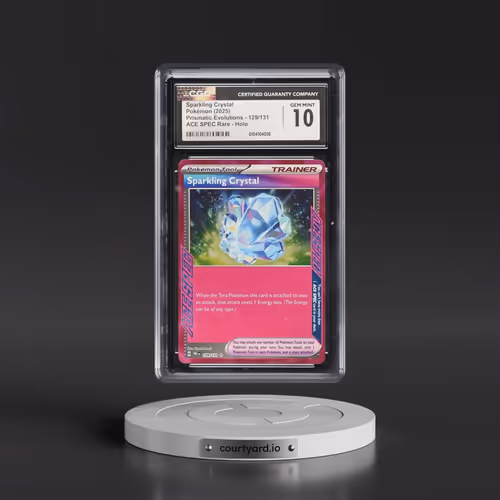 2025 Prismatic Evolutions - PRE EN #129/131 Sparkling Crystal - ACE SPEC Rare Holo (CGC 10 GEM MINT)