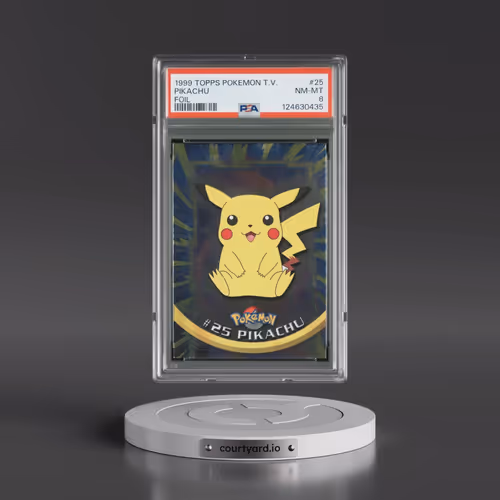 1999 Topps Pokémon TV #25 Pikachu - Foil (PSA 8 NM-MT)