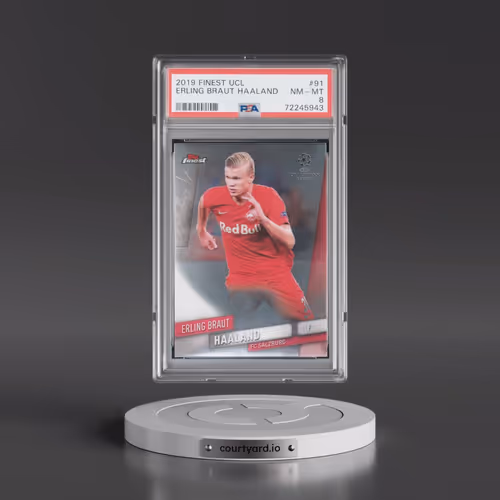 2019 Finest UEFA Champions League #91 Erling Braut Haaland (PSA 8 NM-MT)