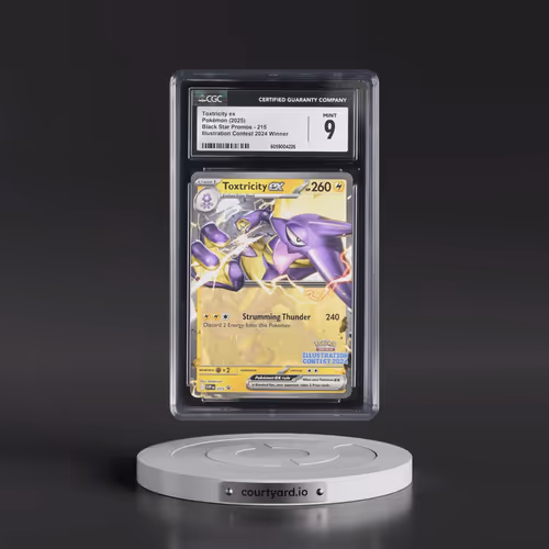 2025 Pokémon Svp EN-SV Black Star Promo #215 Toxtricity EX - Holo Illustration Contest 2024 (CGC 9 M
