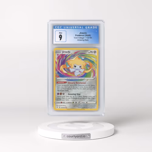 2020 Vivid Voltage #119/185 Jirachi - Amazing Rare Holo (CGC 9 MINT)