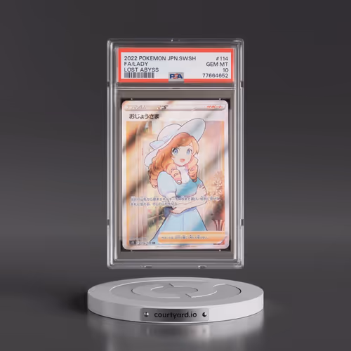 2022 Pokémon Sword & Shield Lost Abyss #114 Lady - Full Art (PSA 10 GEM MINT)
