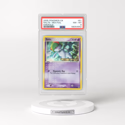 2005 EX Emerald #61 Ralts - Holo (PSA 8 NM-MT)