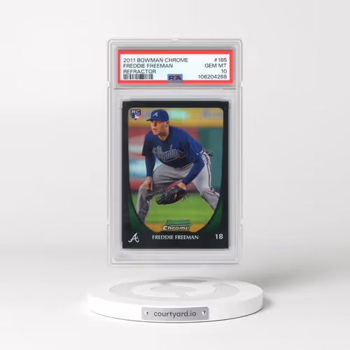 2011 Bowman Chrome #185 Freddie Freeman - Refractor (PSA 10 GEM MINT)