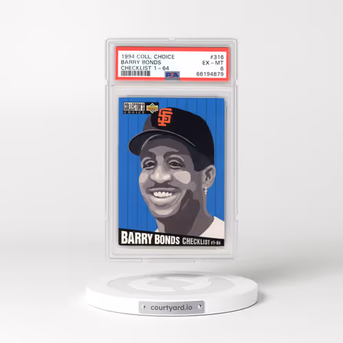 1994 Collector's Choice #316 Barry Bonds Checklist 1-64