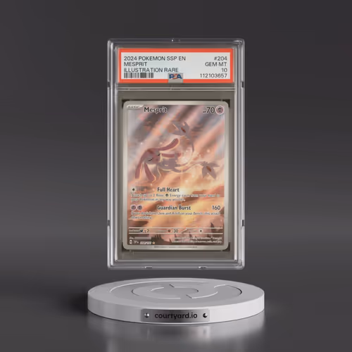 2024 Pokémon Ssp EN-Surging Sparks #204 Mesprit - Illustration Rare (PSA 10 GEM MINT)