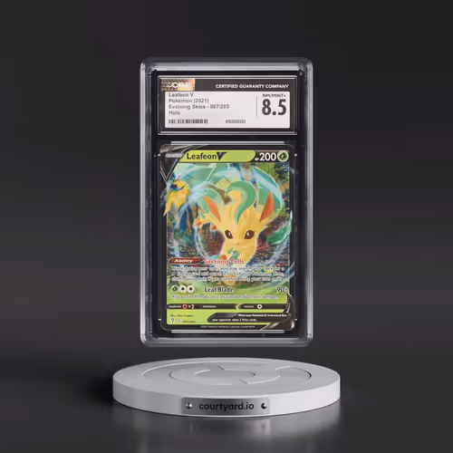 2021 Evolving Skies #007/203 Leafeon V - Holo (CGC 8.5 NM-MT+)