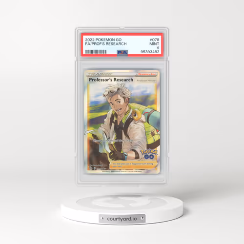 2022 Pokémon Go #078 Professor's Research - Full Art (PSA 9 MINT)